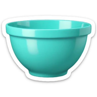 Realistic tiffany blue mixing bowl  sticker
