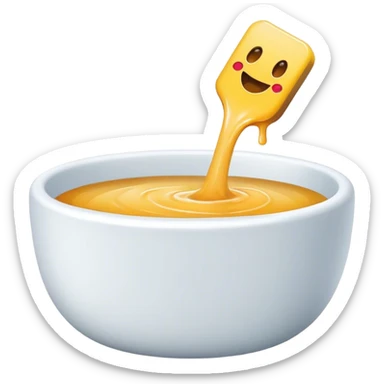 Fun dip dipping itself sticker