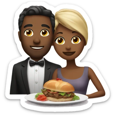 date night dinner sticker