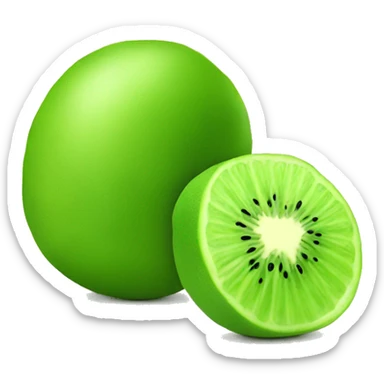 kiwi fruit and lime sticker