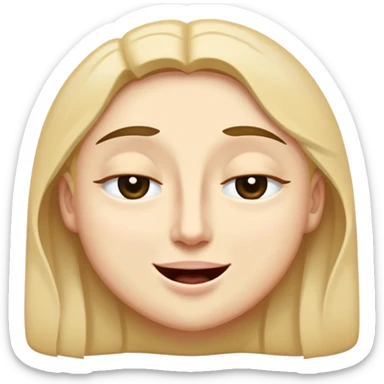 One eye is half-closed (like a wink). 	•	The other eye is wide open, almost exaggeratedly so. 	•	There’s a subtle, slightly smug or knowing smile. 	•	The overall vibe is a mix of mischievous, suspicious, and unhinged. sticker