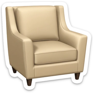 modern armchair in corner of hotel rom sticker