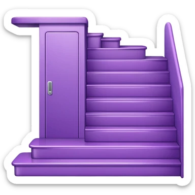 42-foot purple steps in floor map way to wardrobe closet sticker