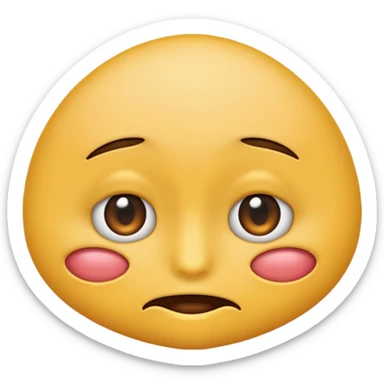 Un emoji normal comme lui😶 mais qui fait un side eye sticker