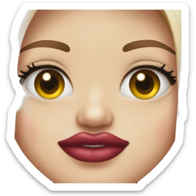 Labret middle lip piercing  sticker