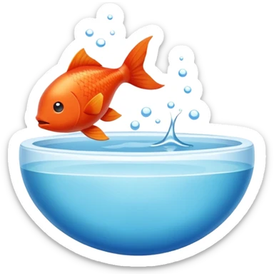 Un savon qui vole avec un poisson dans le bec sticker