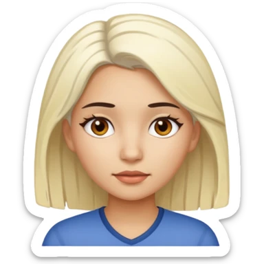 latina girl with bleached hair sticker