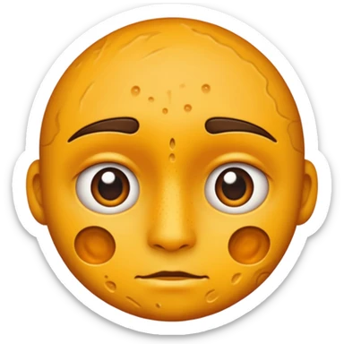 Granos en la cara  sticker