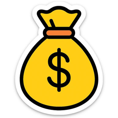 money bag sticker