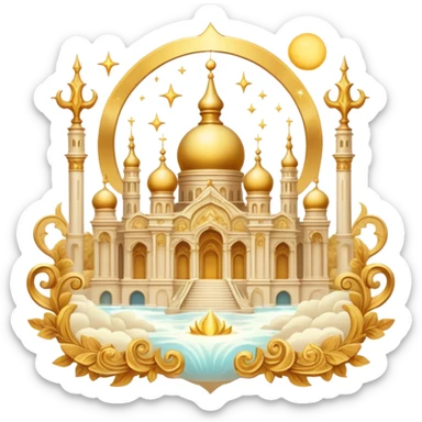Epic divine aesthetic-scenery-Decorations sticker