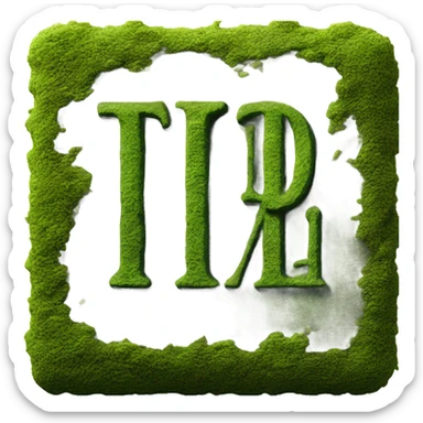 Moss covered grave stone that reads till death sticker