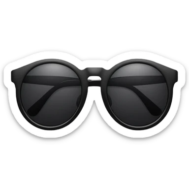 sunglasses with dark reflective lenses sticker
