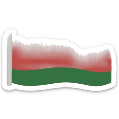 Kashmir flag with red background color and 3 lines on left and socialist in middle sticker