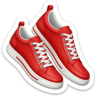 a pair of sneakers: rojos sticker