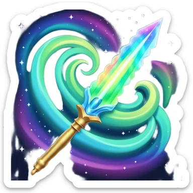 Aurora Borealis Wand sticker