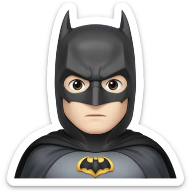 Batman  wite sticker