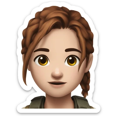 Ellie the last of us Little bit dezoom sticker