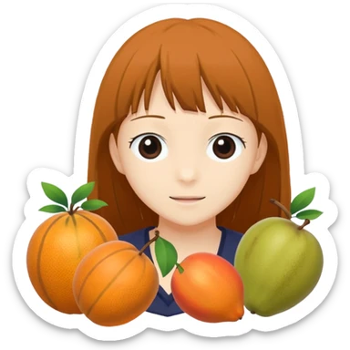 generate an image for fruits basket without handel sticker