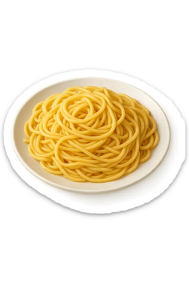 Pasta cucinata su un piatto sticker