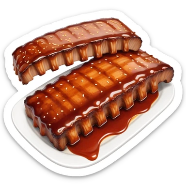baby back spare ribs  sticker
