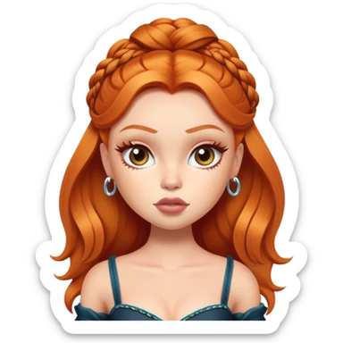 pretty bratz baddie ginger sticker