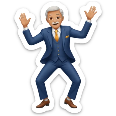 Anciano bailando sticker