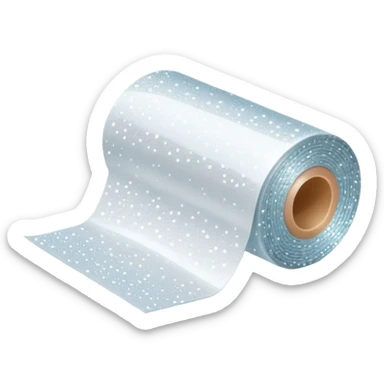 minimalist simple sparkle over a modern roll of patterned fabric, clean contemporary design, no ornamental or holiday elements sticker