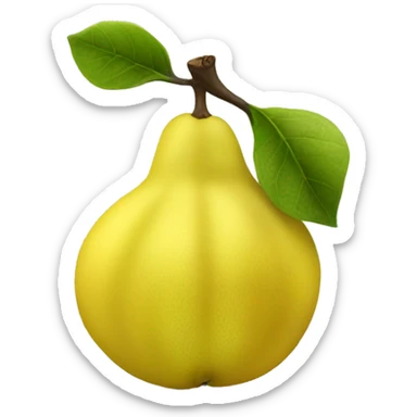 Quince fruit sticker