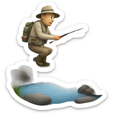 Fly fishing A RIVER RUNS THROUGH IT  sticker