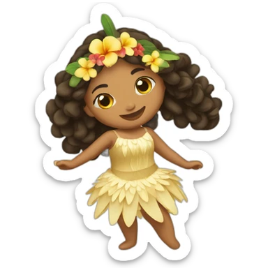 Danseuse tahitiennes   sticker