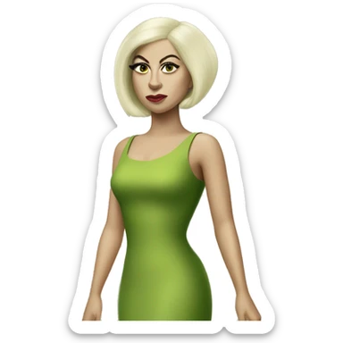 shrek lady gaga sticker