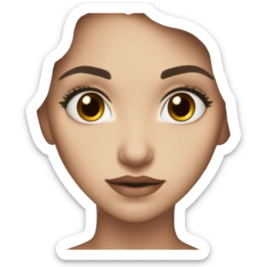 Khaleesi dark brown eyes sticker