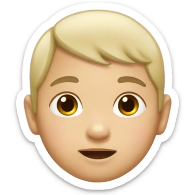 An  Asian  infant's  upper  body. sticker