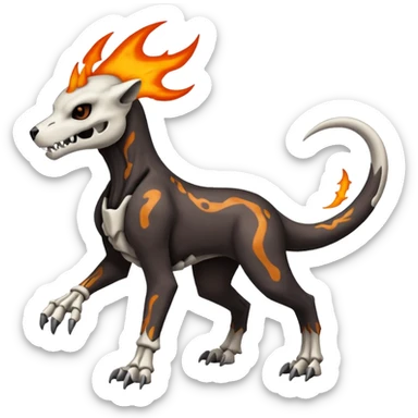 Duskull-Cubone-Houndour-Houndoom-Marowak-Pokémon-Fakémon-fusion, full body sticker