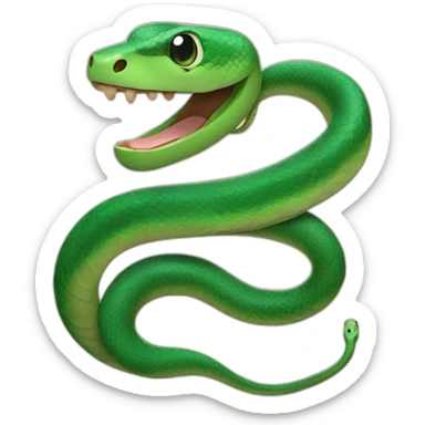 A snake with a hearing aid sticker