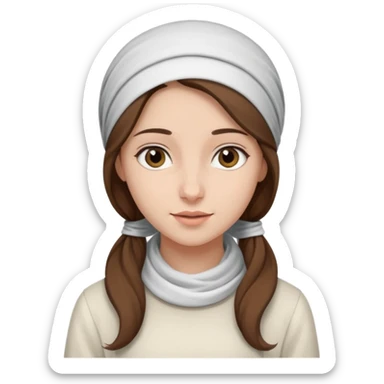 young modest jewish girl sticker