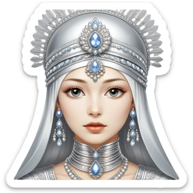 sorayama imperial russia kokoshnik sticker