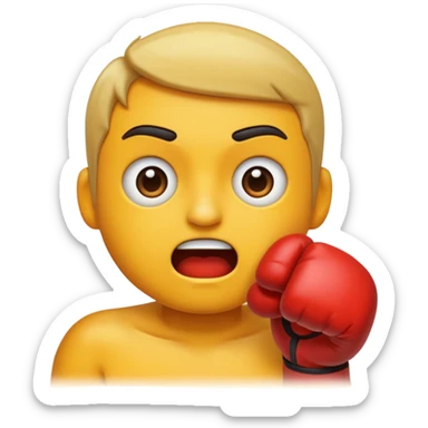Getting Punched in the face sticker