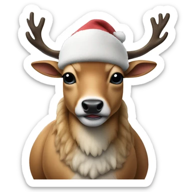 Tony Tony Chopper one piece blue nose reindeer  sticker