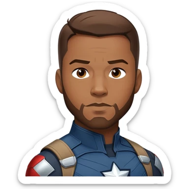Sam Wilson with side-whiskers from avenger sticker