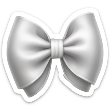 White coquette bow  sticker