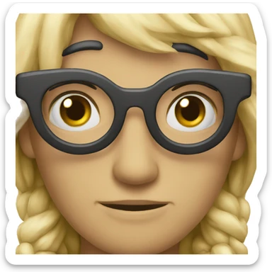 vieux a lunette sticker