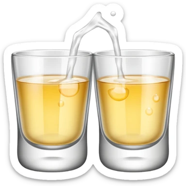 Two Baijiu cups are toasting sticker