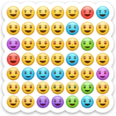 emoji pack for mobile social network sticker