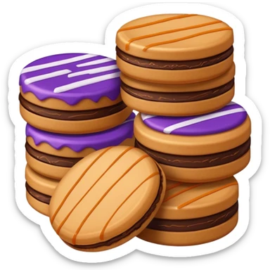 Samoas Girl Scouts cookies purple box sticker