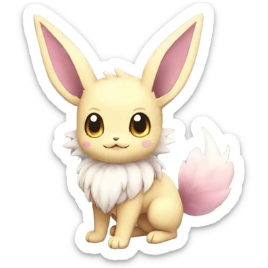 Kawaii Eeveelution-Cute-Pokémon-fusion full body sticker