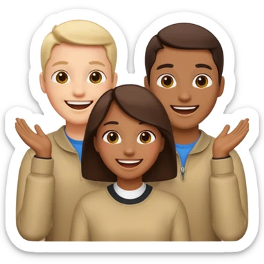 Kpop group Enhypen members, all of 7. All of them happy and smiling sticker