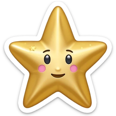 Make me an star emoji with a swirl in it sticker
