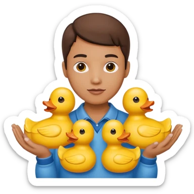 😍 But with ducks instead of hearts  sticker