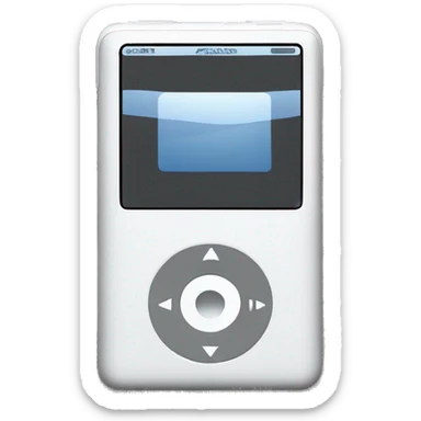 white ipod classic sticker